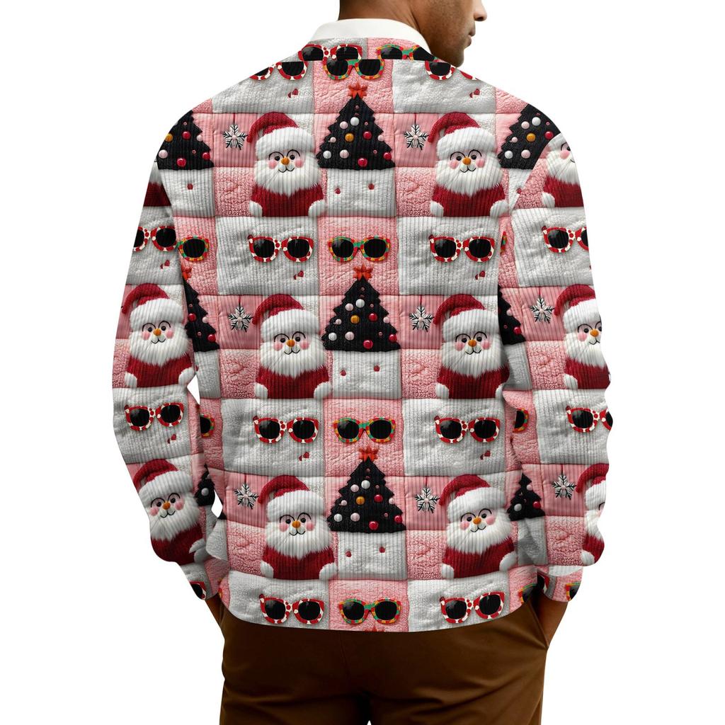 Men's Ribbed Knit Long-Sleeve Cardigan