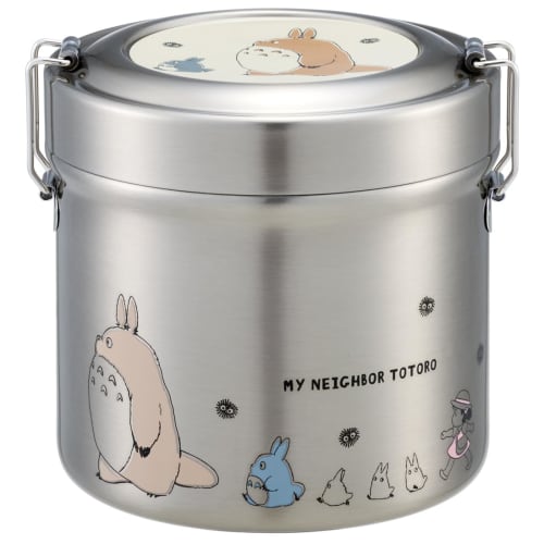 Skater Vacuum Insulated Stainless Steel Bowl-Shaped Bento Box, DX 640ml, Ultra-Lightweight, Antibacterial, My Neighbor Totoro Marching Studio Ghibli D