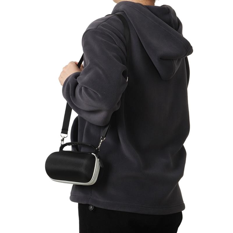 Hard Carry Case For Flip 7 Bluetooth-compatible Speaker Holder Shockproof Bag with Shoulder Strap Soft Flocking Interior