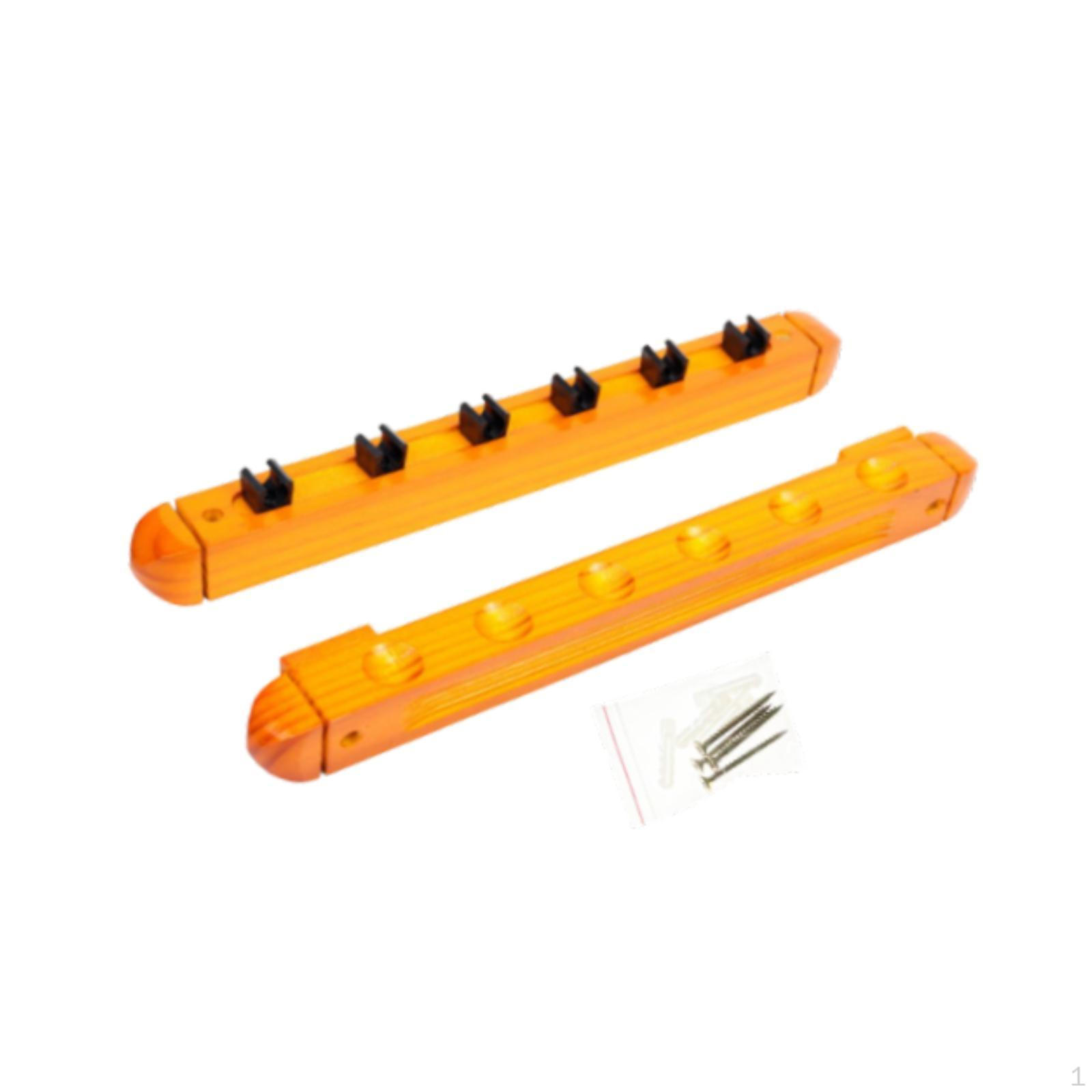 

Подставка для бильярдных киев на 6 киев, экономящая место, переносная, настенная, деревянная жёлтый