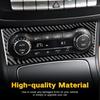 Carbon Fiber AC Control Panel Frame for Mercedes A B CLA GLA Class W169 W245 W117 W156, Center Console Trim Sticker Black