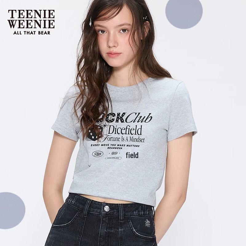 Teenie Weenie Women s Bear Letter T-shirt S
