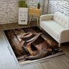 Vintage Cowboy Boots Rug Western Farmhouse Decor Stylish Floor Mat for Living Room Bedroom Coffee Table Home Carpet