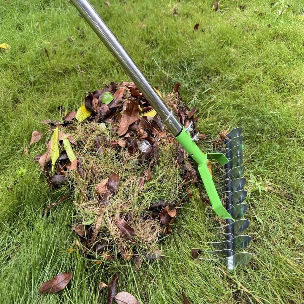Straw Rake, Grass And Leaves Hand Tool, Garden Weeding, Adjustable Agriculture, Home