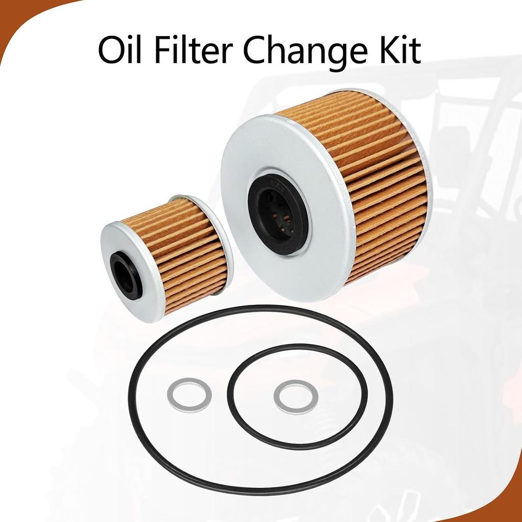 Oil Filter Change Kit Compatible with Pioneer 1000 1000-5 2016-2023 Replace 15412-MGS-D21 15412-HP7-A01 94109-12000 94109-14000 91301-107-000