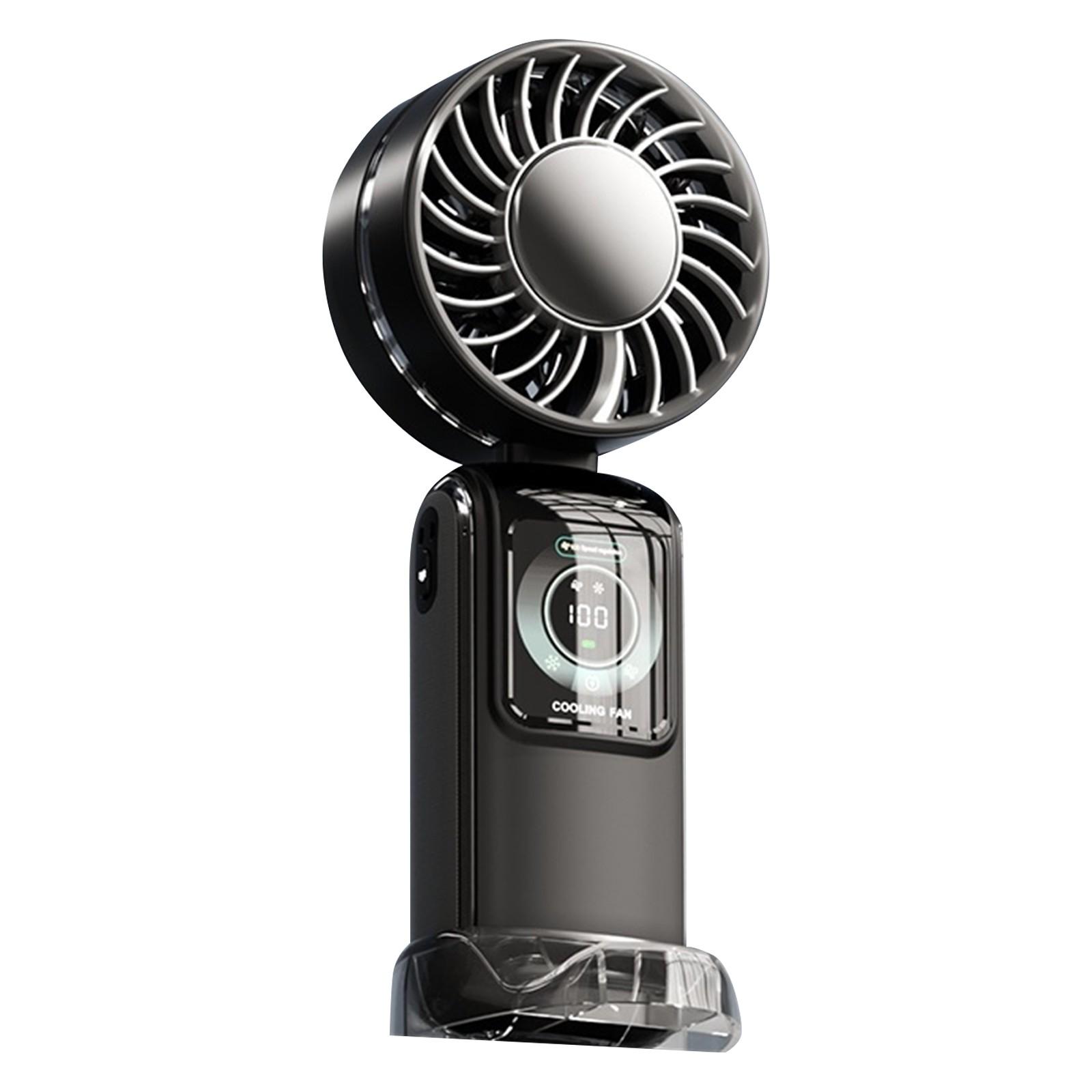 

Портативный дорожный вентилятор: Портативный персональный аккумулятор с питанием от USB-порта, высокоскоростной, сохраняющий прохладу в жаркую погоду, женский пляжный подарок One Size чёрный