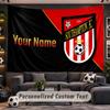 Wall Hanging Tapestry Custom NameSouthampton FC Pattern Personalized Printed Fabric Wall Decor