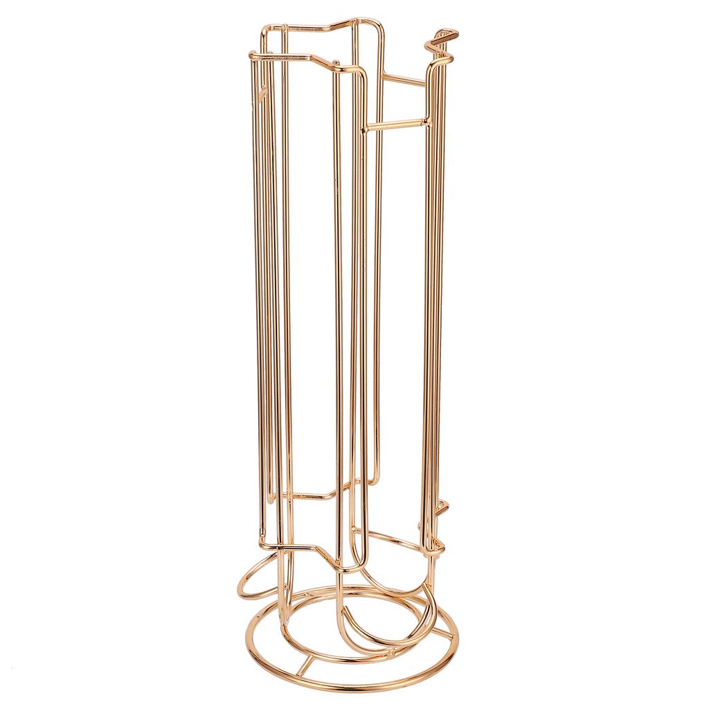 Coffee Capsule Holder Iron Wire Coffee Pod Storage Rack Shelve Holding 18PCS CapsuleGold