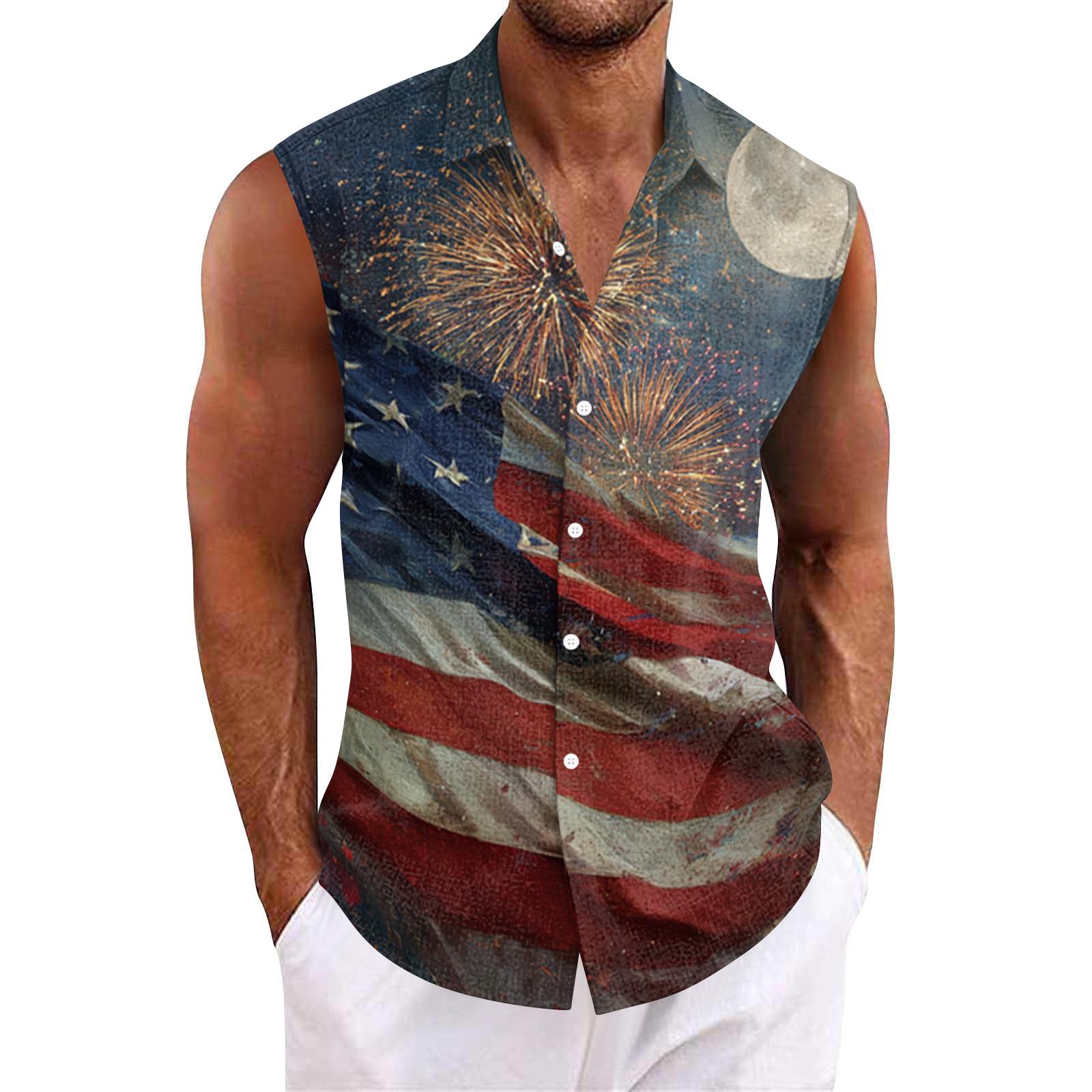 

Men s Hawaiian Lapel Button-down Shirt T-shirt Top XL білий