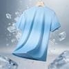 Men's Casual Sports Round Neck Thin Short-sleeved T-shirt Ice Silk Quick-drying