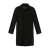 Renomahomme Simple Hidden Button Mac Coat Black Rnimbh10A