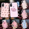 Cute Pink Pig Case For Oppo A52 A72 A76 A96 A54 A74 A94 A54S A57S A58 A78 A98 A57 A77 A15 A16 A17 Cover