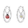 Elegant Insect Earrings For Women Butterfly Dragonfly Ladybug Hoops Sophisticated Dangle Ear Jewelry