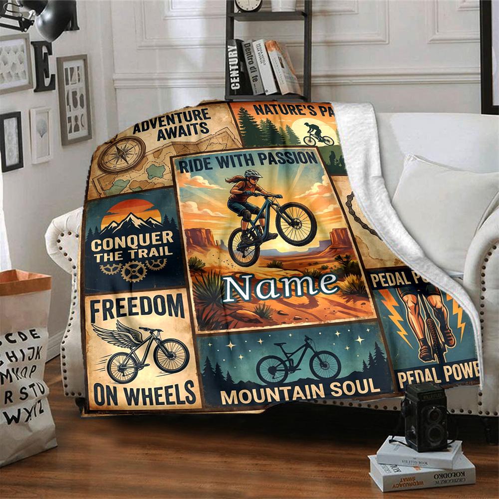 Adventure Awaits Home Blanket Customize Your Names Comfortable Soft Lightweight Allseason Multipurpose Blanket For Picnics Sofas Offices Beds Living