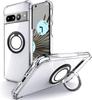 Custodia morbida antiurto con supporto ad anello per Google Pixel 9 Pro XL 8A 8 Pro 7Pro 7A 6A Custodia posteriore in silicone trasparente