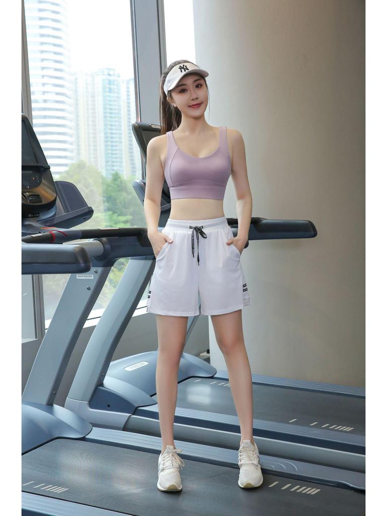 Plus Size Women's Summer Yoga Shorts - Loose, Mid-Length, Anti-Exposure, Perfect for Running & Fitness (Up to 200 Jin)