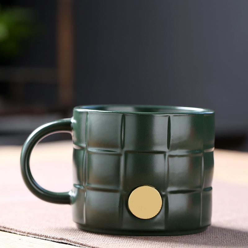 Xingba Wind Mug _ With Copper Plate Electroplated Water Cup _ Ceramic Cup Direct Supply Can Be Determined