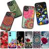 Floral Paisley Mandala Flower Texture Rose Case for Motorola Moto G54 G05 G24 G75 G85 G15 G86 Power Edge 50 30 Fusion neo Pro
