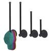 Wall Mounted Hat Rack Black Tissue Hanger Multifunctional Cap Organizer  Kitchen