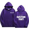 Custom Text Hoodie Men Fashion Sweatshirt Cool Casual Harajuku Street Wear Pullover Hooded Streetwear Hoodies & Sweatshirts Men’s