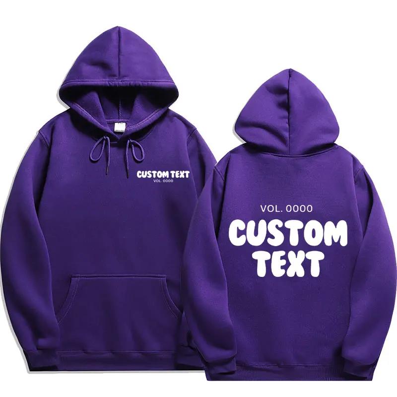 Felpa con Cappuccio con Testo Personalizzato Uomo Moda Felpa Cool Casual Harajuku Street Wear Pullover con Cappuccio Streetwear Felpe con Cappuccio e Felpe da Uomo