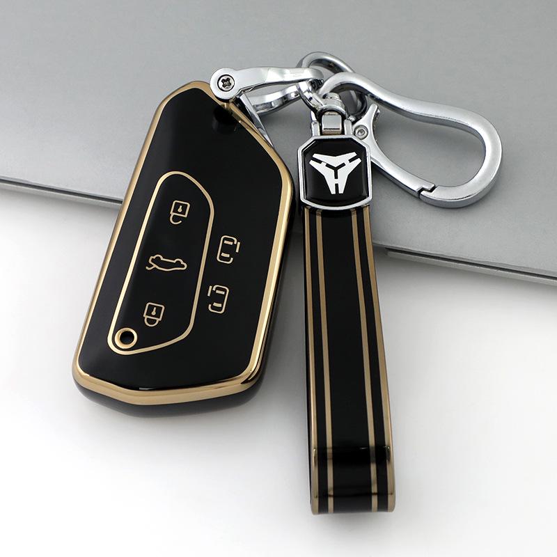 Funda para Llave Compatible con Volkswagen: Golf 8, ID.4 X, Crozz, Lamando L, ID.3, ID.6 Femenino, Talagon, Teramont X Hebilla de Carcasa.