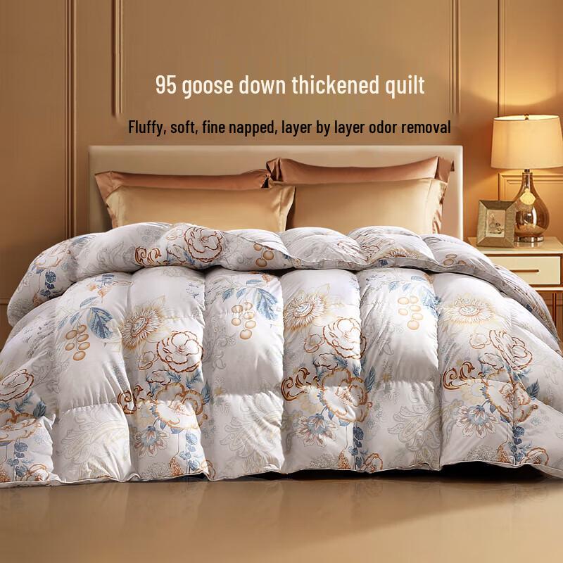 FUANNA Thickened 95% Grey Goose Down Winter Quilt