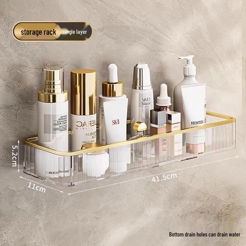 

Wall-Mounted Bathroom Storage Shelf