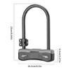 Weatherproofed Folded Bike Lock Outdoor Cycling Lock High Security Bike Lock for Cyclists and Commuters