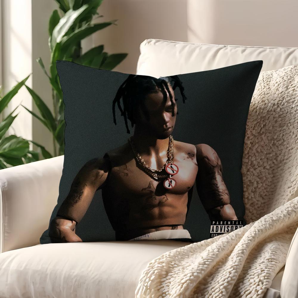 UTOPIA Travis Scott Rapper Cushion Cover For Pillow Printing Sofa Decoration Home Car Room Coffee Shop Office Nordic Simplicity