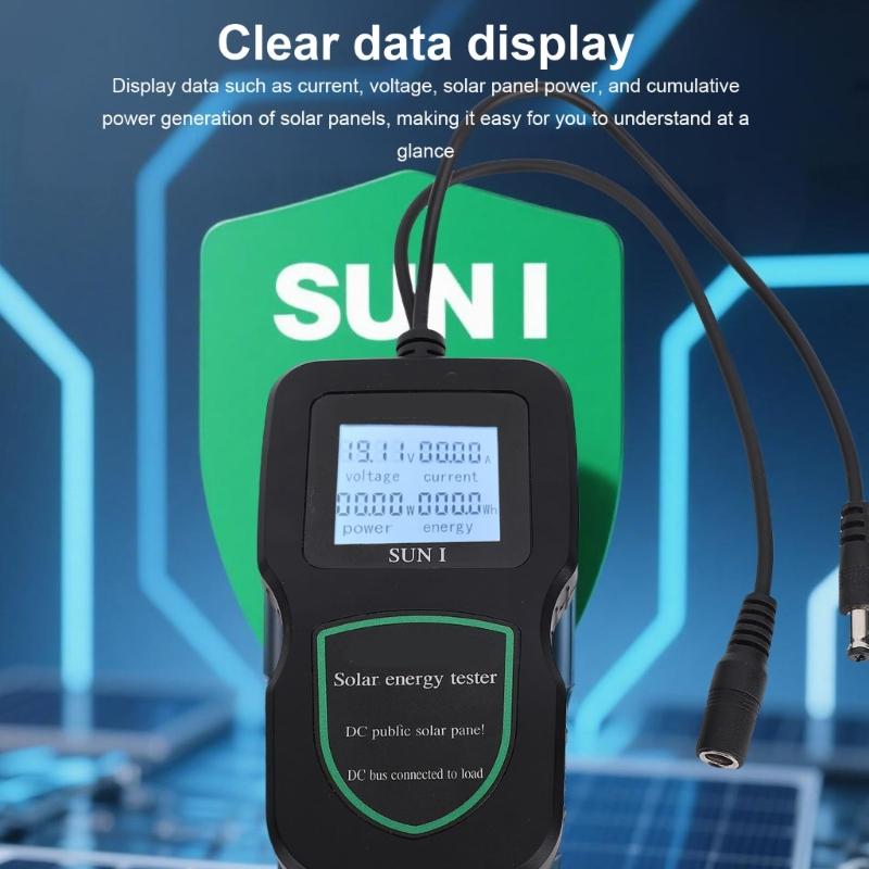 100W/200W/300W/500W Solar Panel Tester MPPT Photovoltaic Panel Multimeter Tester Tool for Testing Solar Panel Data