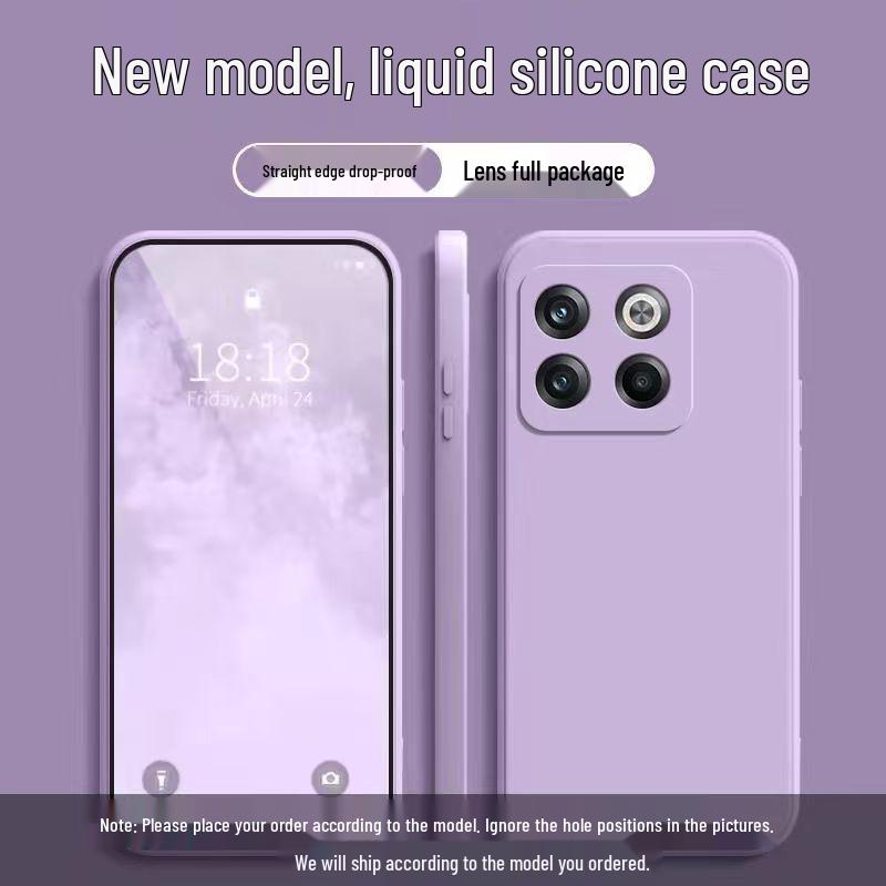 OnePlus Ace Pro Liquid Silicone Protective Case: Full Coverage, Drop-Proof, Solid Color, Skin-Friendly, Simple Design.