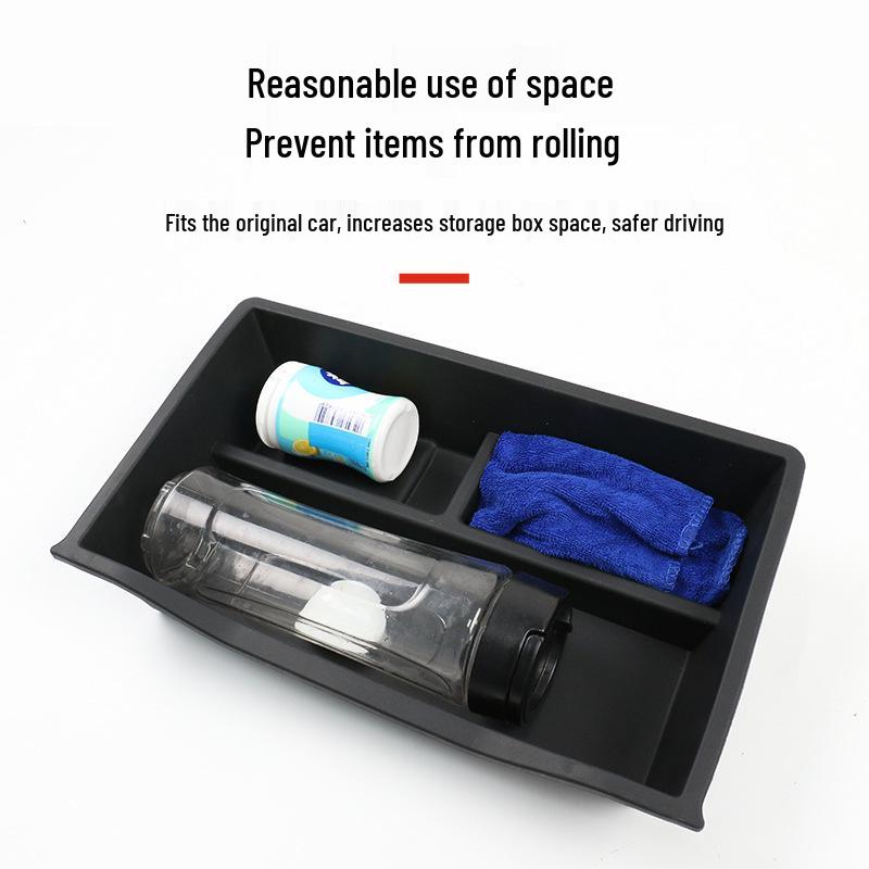Under-Seat Storage Box for Refreshed Model Y: Center Console Organizer & Interior Accessory