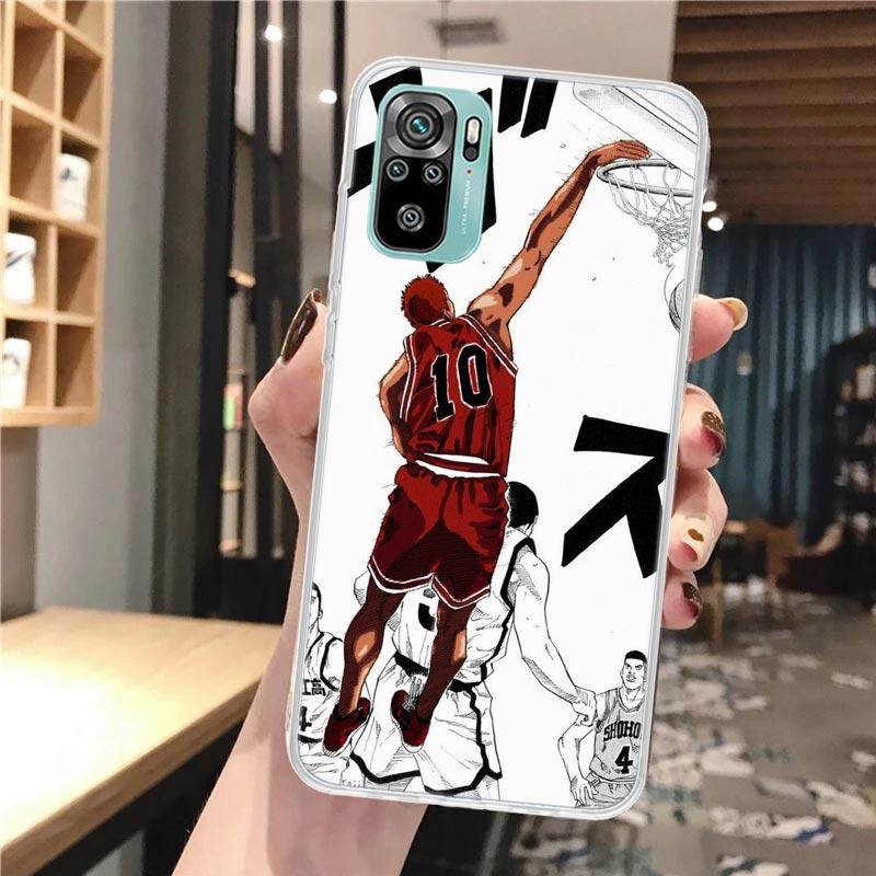 Anime S-SLAM DUNK Soft Phone Case For Xiaomi Redmi Note 14 13 12S 12 11S 11 11E Pro Plus 10S 10 9S 9 Note14 Pattern Cover