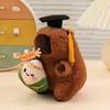 Capybara Plush Toy Soft Short Plush Stuffed With Pp Cotton Fill Graduation Gift