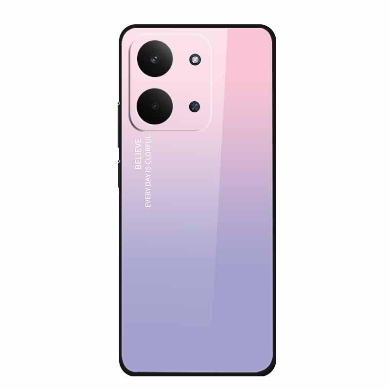 Xiaomi Redmi 15C 4G Kılıfı İçin Cam Arka Kapak 15 C Kılıf Sert Temperli Cam Kılıf Redmi 15C Telefon Kılıfı İçin Redmi15C Yumuşak Tampon