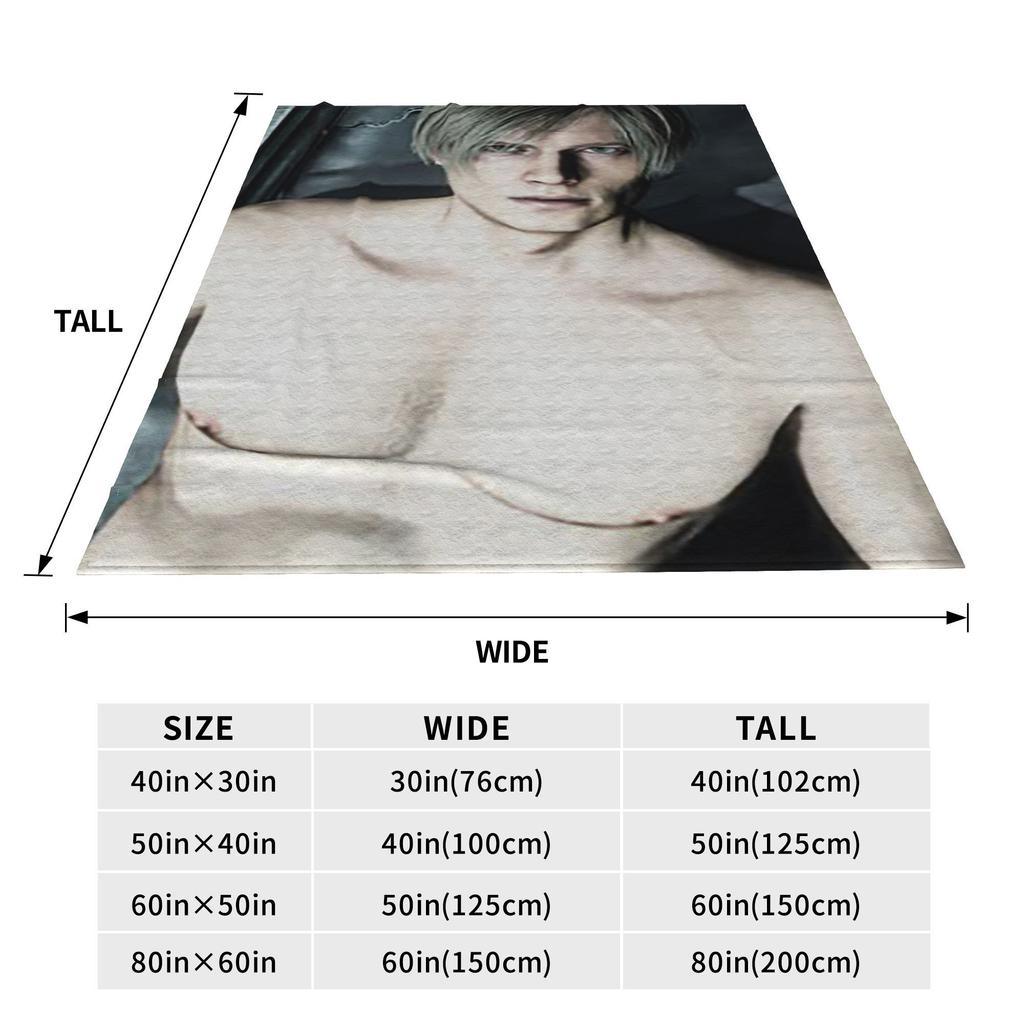 L-Leon Kennedy Game Blanket Portable Fleece Sofa Throw Blanket for Couch Bedding Travel Throws Bedspread Quilt