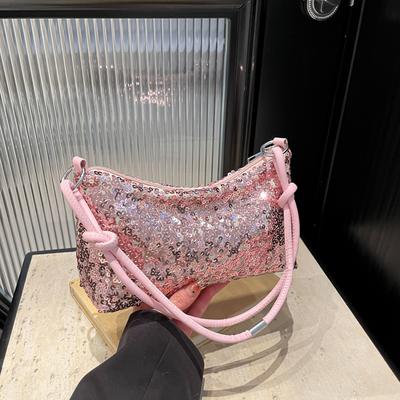 Small Fresh Bag Women'S Fashion Trend Shoulder Messenger Bag Casual Season Explosion Sequined Women'S Bag