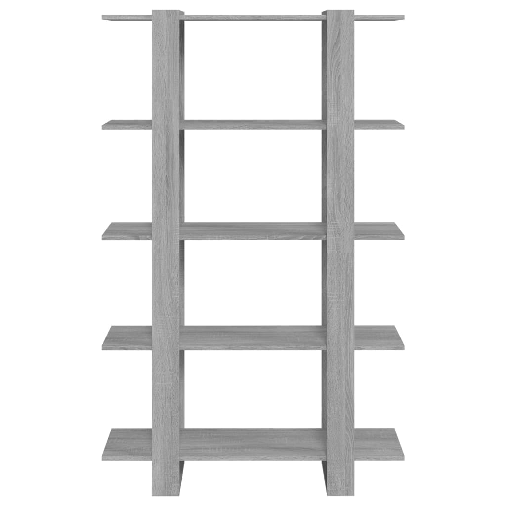 Bookshelf Room Divider Grey Sonoma 100*30*160 cm
