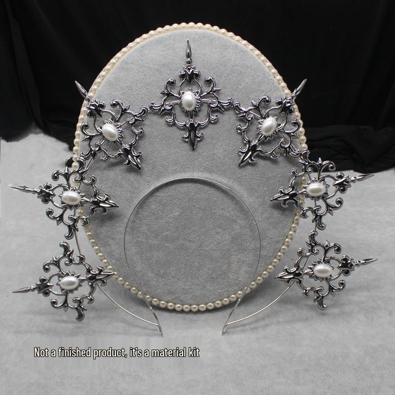 DIY Lolita Heiligenschein Krone Kit - Selbstgemachtes Kopfschmuckzubehör für Fotoalben