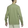 Nike Chest Pocket Logo Print Round Neck Long Sleeve T-Shirt Men Tops Green DR7930-334