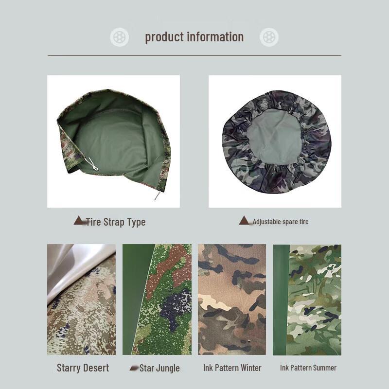 Xinyuejian Vehicle Spare Tire Cover Warrior 2022 (265/75R16)