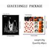 48Pcs Autumns Themed Press On Nail Featuring Elegant Floral Patterns Durability Fake Nail Comfortable For Daily Wear