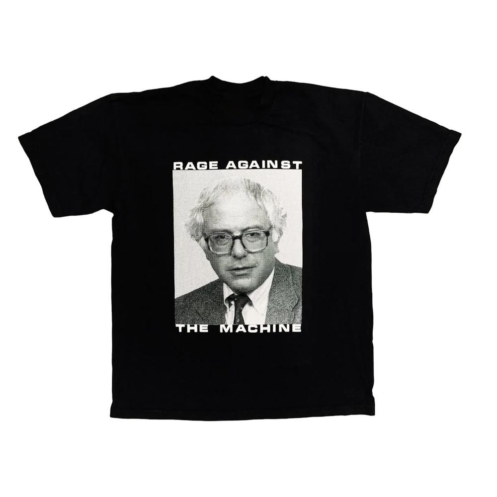Берни Сандерс Футболка Rage Against The Machine Черная Унисекс S-5XL Унисекс Футболка S