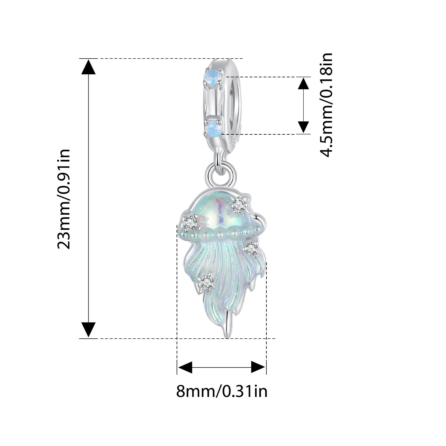 

WOSTU 925 пробы серебро синий океан подвески планета ракушка кулон морская звезда бусины подходят оригинальный браслет DIY летний подарок SCC2808