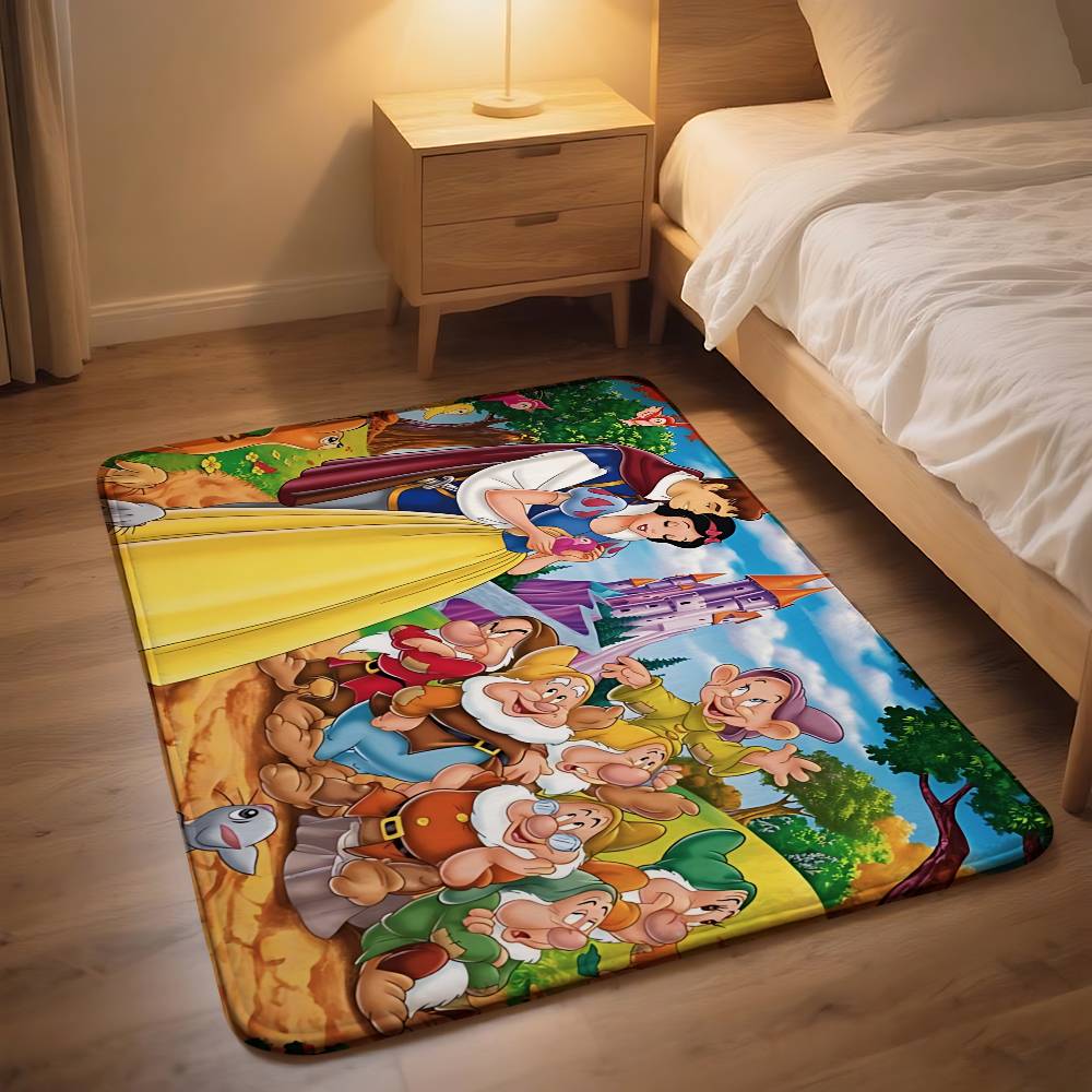 Cute S-snow W-White Carpet Bathroom Anti-slip Mat Door Mat Home Decoration Mat Entrance Door Mat Scratch-resistant Door Mat