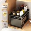 Miling Pull-out Kitchen Spice Rack with Cover