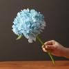 Reusable Hydrangea Artificial Flowers Bouquet Realistic Look Faux Flower Silk Flower  Home Ornament