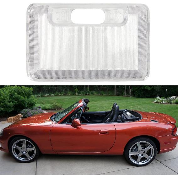 EVGATSAUTO Light Lens Cover, MR951527 Dome Lens Cover Interior Clear Overhead Roof Map Light Cover Replacement for MIATA
