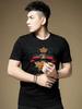 European High-End Bee Embroidery Trendy Brand Short-Sleeve Men's 2025 Summer Light Luxury Fashion Mercerized Cotton Slim-Fit T-Shirt